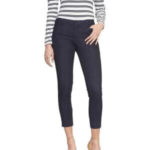 Banana Republic Women's Sloan Skinny-Fit‎ Denim Crop Pant Dark Wash EUC Size 8